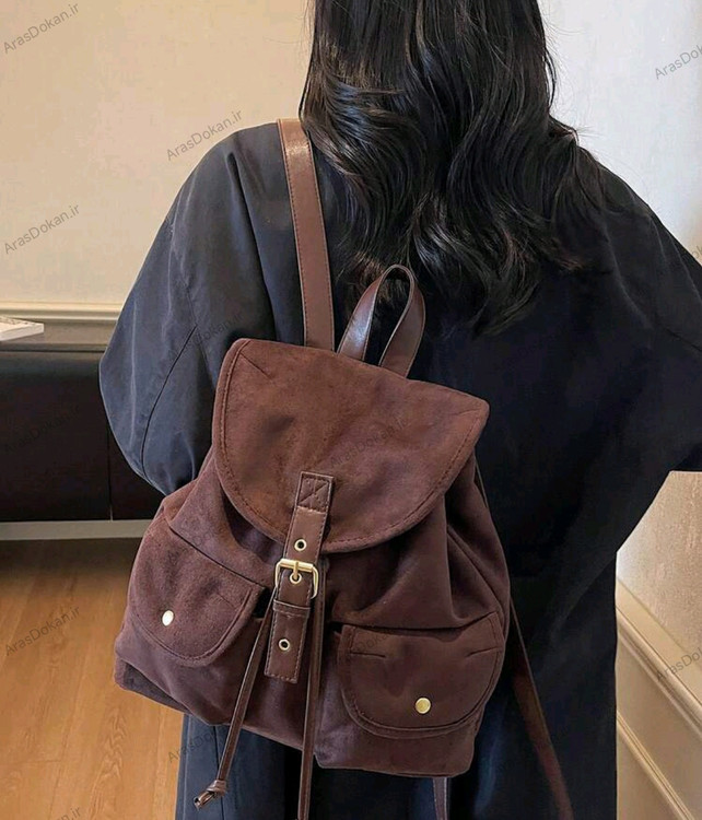 کیف کولهپشتی زنانه مدل کلاسیک بنددار کد 88677G