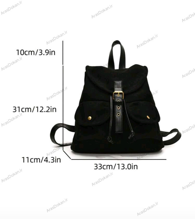 کیف کولهپشتی زنانه مدل کلاسیک بنددار کد 88677M